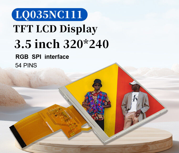 Polcd LQ035NC111 3,5-Zoll-LCD-Panelmodul 320x240 RGB SPI Schnittstellenfarbe 54-Pin-Quadrat TFT LCM-Display