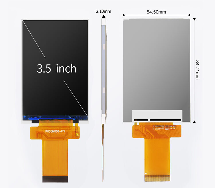 Polcd 3,5 Zoll TFT LCD Display 320*480 IPS Vollwinkel LCD Display Bildschirmmodule für Wecker