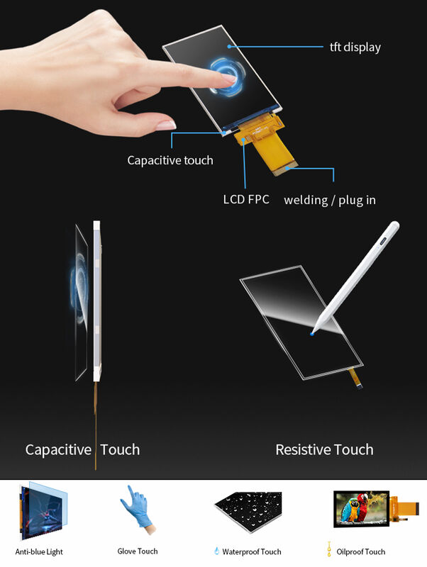 Polcd 3.5 inch Capacitive Touch Screen Manufacturer MCU SPI interface 40pin 320x480 IPS TFT LCD Module