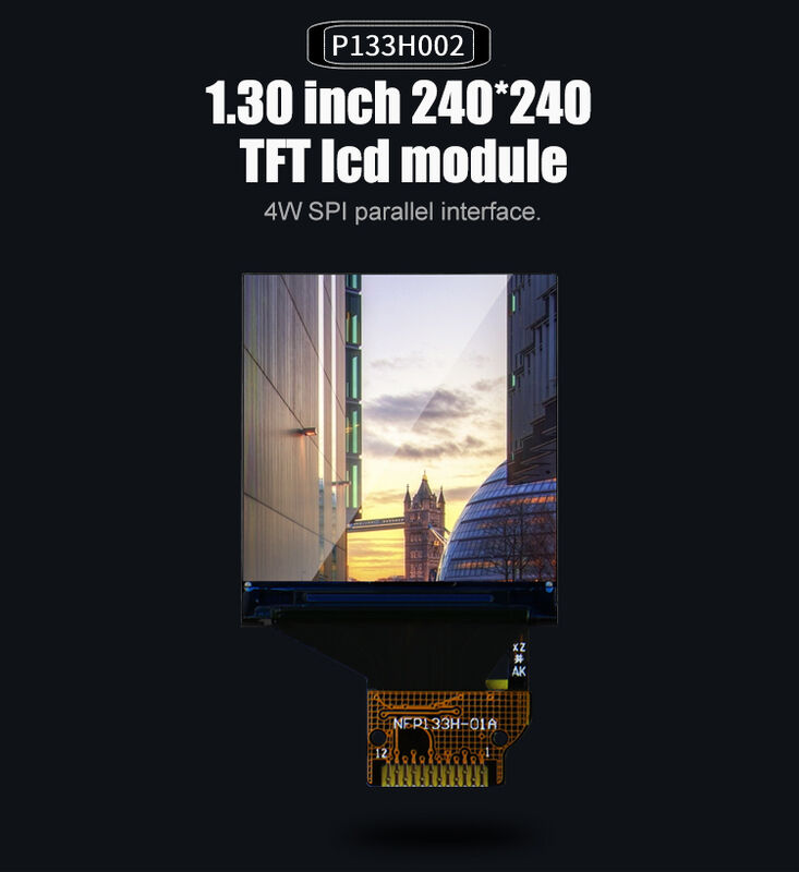 Polcd Quadrat LCD Hersteller Kleine Größe 240*240 SPI Schnittstelle IPS TFT 1,3 Zoll LCD-Display