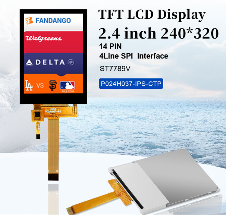 Polcd 2,4-Zoll-Touch-Panel 240x320 IPS Tech Kapazitiv-Touch-Bildschirm 2,4 