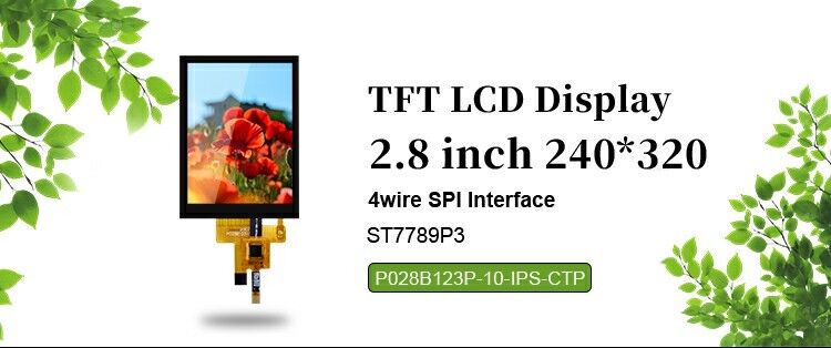 Polcd Custom SPI-Schnittstelle 2,8 Zoll 240x320 Kapazitiver Touchscreen ST7789 Antrieb TFT-LCD-Display