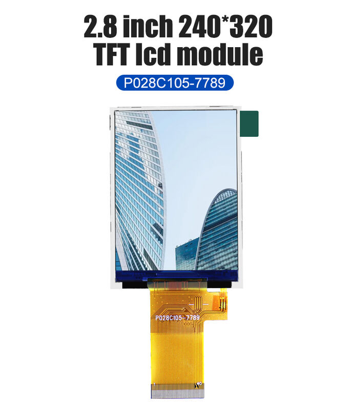 Polcd 2,8-Zoll-Mikrodisplay, hochwertiger TFT-Bildschirm, 16-Bit-MCU-SPI-Schnittstelle, intelligentes LCD-Modul