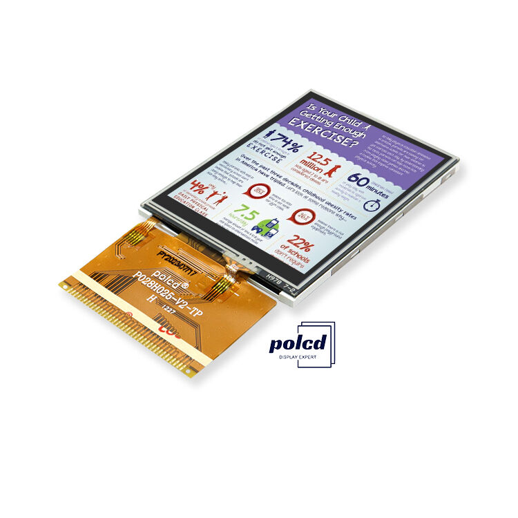 Polcd 2,8 Zoll 240 * 320 QVGA MCU 16-Bit-TFT-LCD-Bildschirmmodul 37-poliges LCD-Display mit Touchpanel