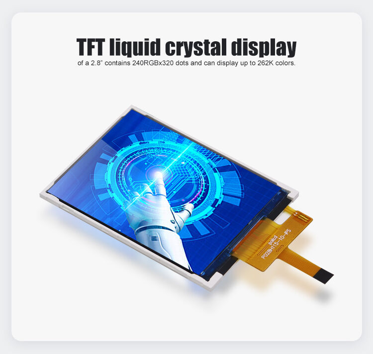 Polcd 2,8' TFT LCD Farbbildschirm 240*320 Auflösung 260 nit IPS LCD-Display