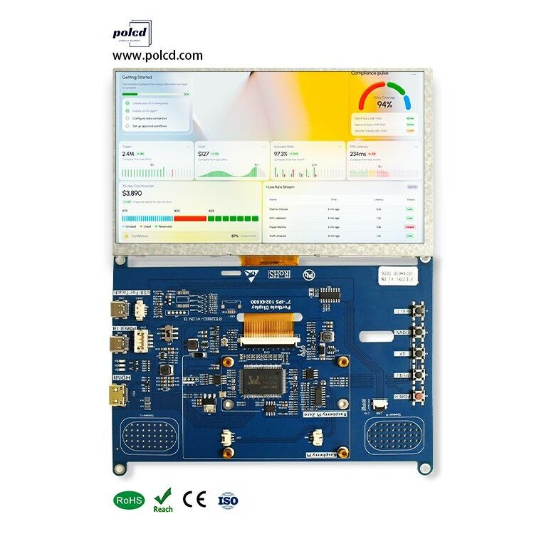 Polcd 7-Zoll-LCD-Treiberplatine, Mini-HD-MI-USB-Schnittstelle, unterstützt Audio-Lautsprecher, 50-Pin-RGB-Schnittstelle, TFT-Controllerplatine