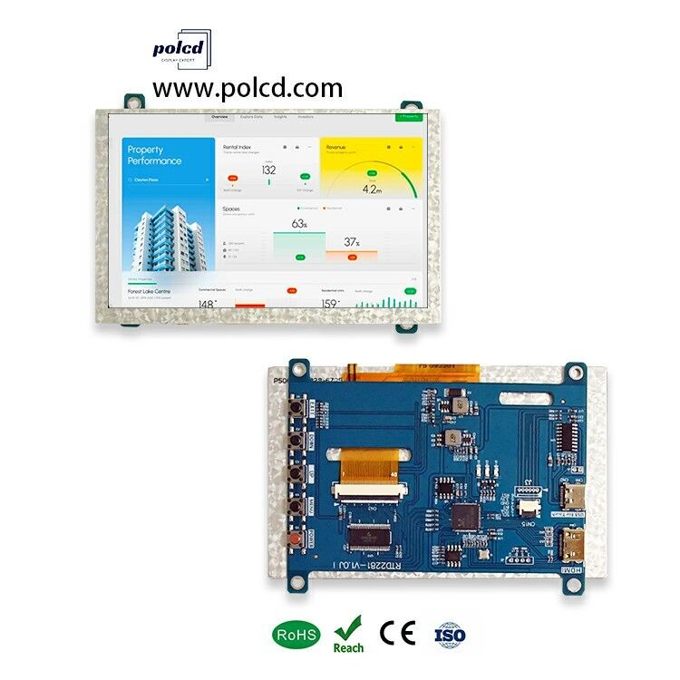 Polcd 4,3 5 Zoll Universal-LCD-Treiberplatine HD-MI USB-Controllerplatine RTD2281 für TFT-LCD-Anzeigemodul