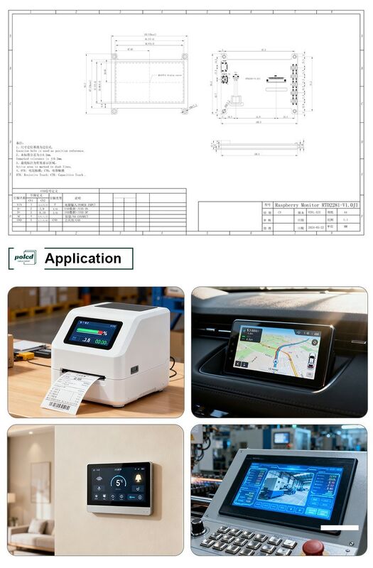 Polcd 4,3 5 Zoll Universal-LCD-Treiberplatine HD-MI USB-Controllerplatine RTD2281 für TFT-LCD-Anzeigemodul