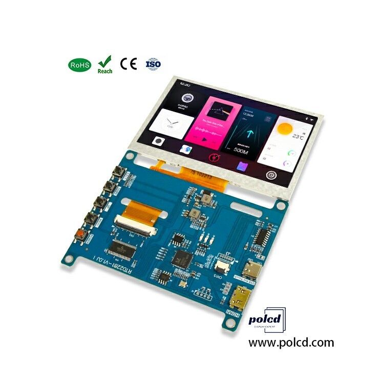 Polcd RTD2281 Multifunktions-Raspberry Pi-Display-Bildschirm Universal-LCD-Treiber-Board 4,3 Zoll 5 Zoll H-DMI-USB-Controller-Board