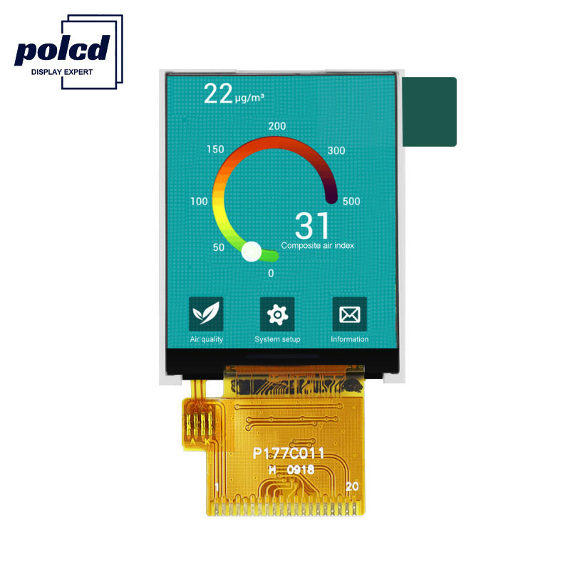 Polcd 1,77 Zoll TFT 128*160 Farbe 262K RGB LCD Display Normalerweise Schwarz