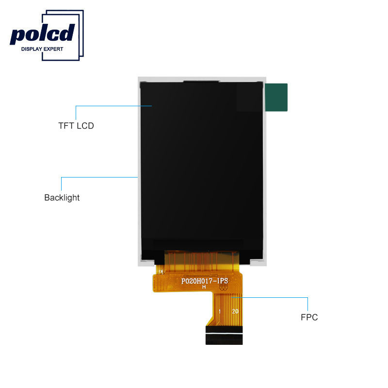Polcd 262K 2,4 mm 2-Zoll-LCD-Bildschirm ST7789V IPS-TFT-LCD-Display 240 x 320