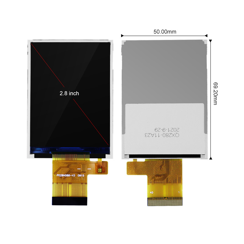 Polcd 2,8 Zoll Touchscreen für Raspberry Pi ST7789V TFT 240x320 16 Bit 300 Nit