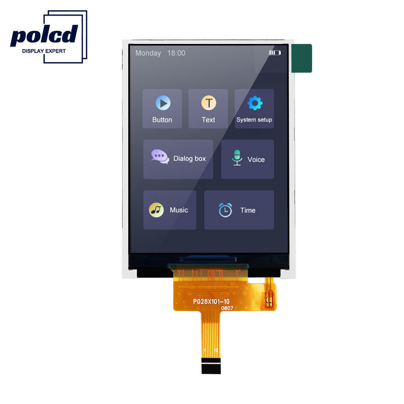 Polcd RoHS 2,8-Zoll-LCD-Display 300cd/M LCD-Monitor mit hoher Helligkeit