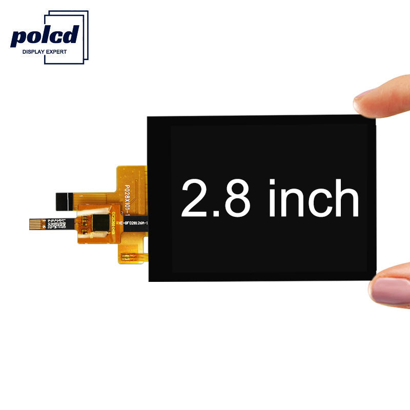 Polcd 300 Nit TFT kapazitiver Touchscreen RoHS 2,8 Zoll TFT Touch Shield