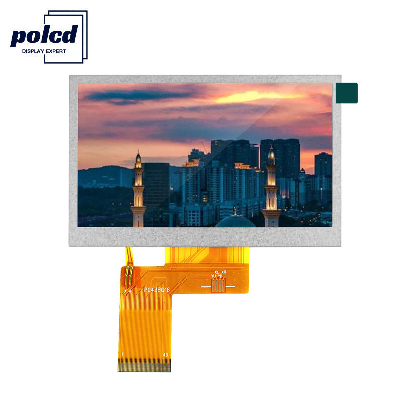Polcd 24 Bit RGB Lcd 4,3 Zoll 800 x 480 TFT LCD Display 53,86 mm Industrie