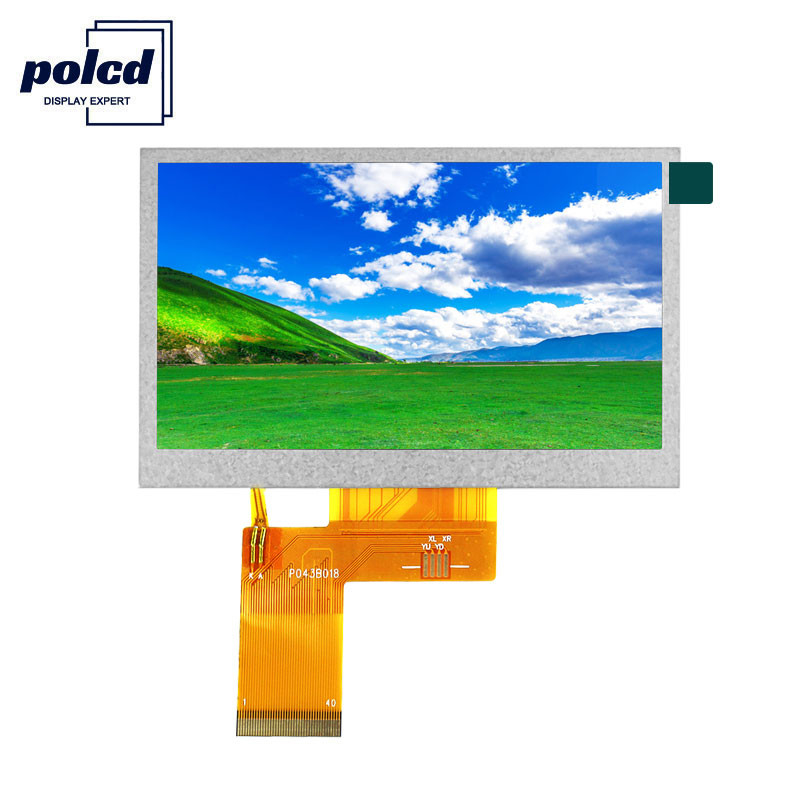 Polcd Brightness 300 4,3-Zoll-TFT-LCD-Display 800 x 480 resistiver TFT-Touchscreen