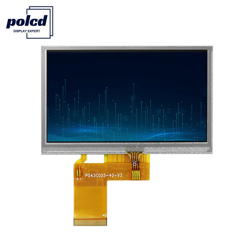 Polcd ST7262E43 4,3-Zoll-LCD-Bildschirm 480 x 272 Touchscreen-LCD 6 Uhr