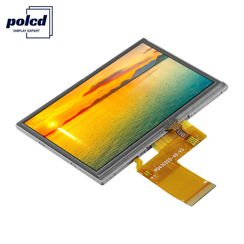 Polcd ST7262E43 4,3-Zoll-LCD-Bildschirm 480 x 272 Touchscreen-LCD 6 Uhr