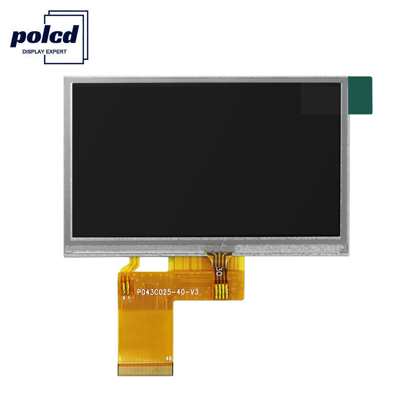 Polcd ST7262E43 4,3-Zoll-LCD-Bildschirm 480 x 272 Touchscreen-LCD 6 Uhr