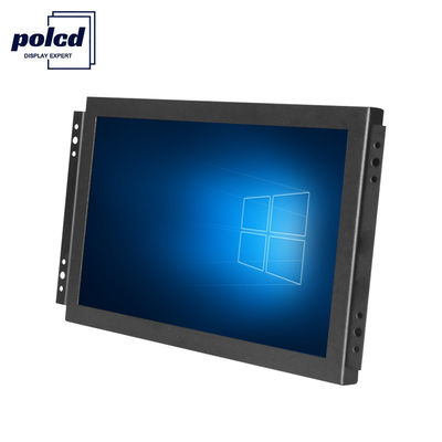 Polcd TFT-LCD-Display 10,1-Zoll-Industrie-Touchscreen-Monitor, hohe Helligkeit, IP65, Schwarz
