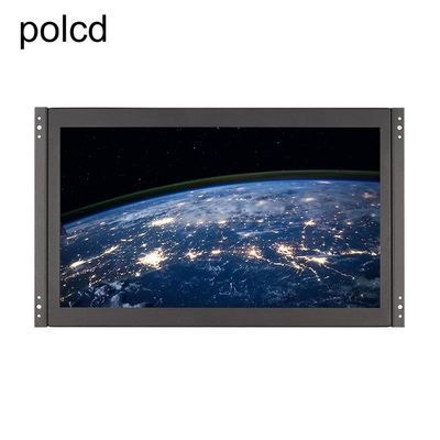 Polcd-Metallan der wand befestigter eingebetteter 15,6 Zoll LCD-Monitor industrieller Hafen IPS HDMI VGA