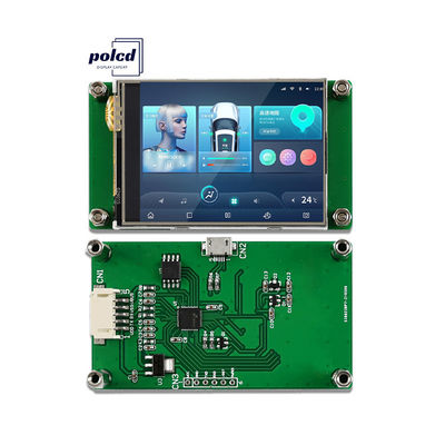 Polcd 2,4-Zoll-Tft-Lcd-Modul 240*320 Hmi Uart Port Smart-Lcd-Display Industrieresistenz-Touchscreen