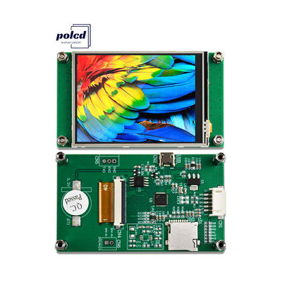 Polcd 2,8 Zoll 240*320 HMI eingebettete TFT-LCD-Modul gesteuert von jedem MCU-Serienabschirm