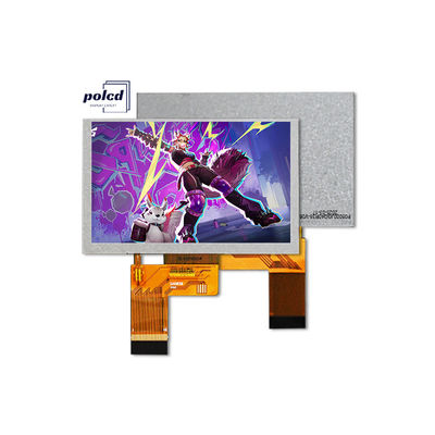 Polcd 5 Zoll TFT-LCD 800x480 500nits Helligkeit RGB 24 Bit Schnittstelle IPS-Bildschirmmodul