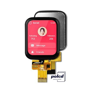 Polcd 1,69 Zoll TFT Kapazitäts-Touchscreen 240x280 Normal schwarz IPS LCD Modul