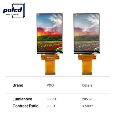 Polcd 40 Pin 3,5 Zoll TFT LCD Display 450 Nits 320x480 Display