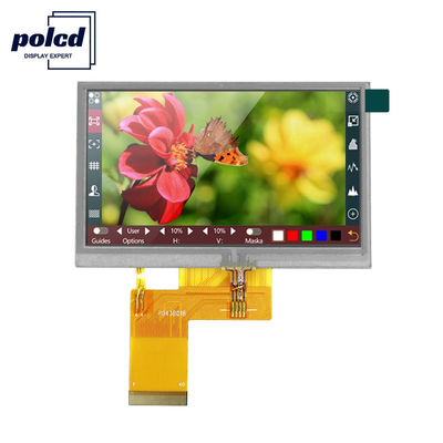 Polcd RGB 24 Bit 4,3 Zoll TFT-Display 300 Nits TFT Kapazitiver Touchscreen