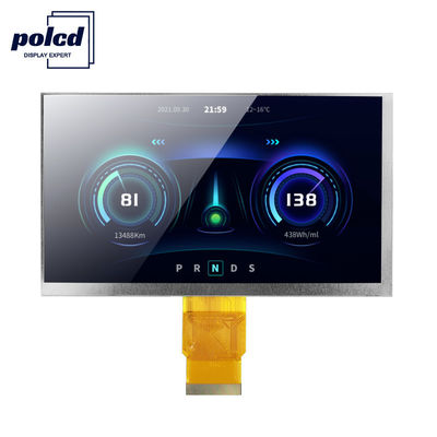 Polcd ISO9001 300 Nits 7-Zoll-Touch-TFT-LCD-RGB-24-Bit-800x480-LCD-Display